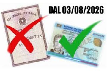 Cessazione validit&#224; carte d&#39;identit&#224; cartacee a far data dal 03/08/2026