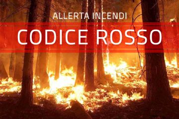Dichiarazione massima pericolosità incendi boschivi
